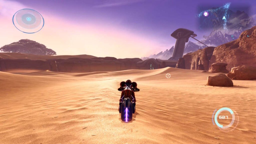 Coletar cristais verdes no deserto é até divertido até um momento, mas logo cansa