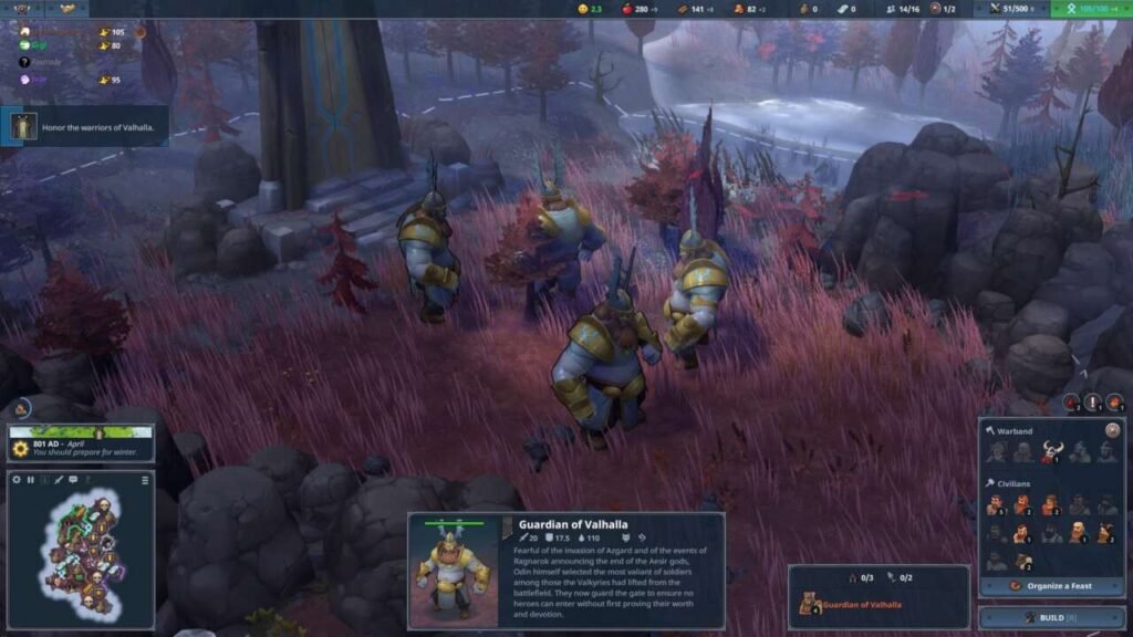 Modo Valhalla exige defender sua nação contra os gigantes