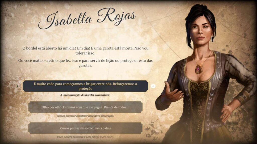 Além de gerenciar a construção do seu império, também tome decisões sobre o dia a dia dos moradores.