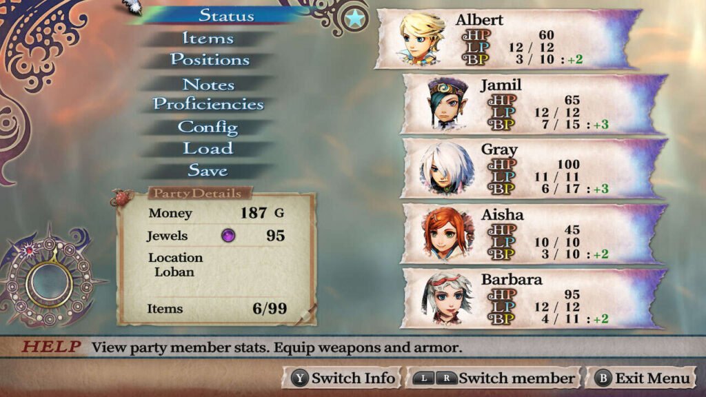 Muitos personagens podem ser escolhidos, tal qual um Octopath Traveler