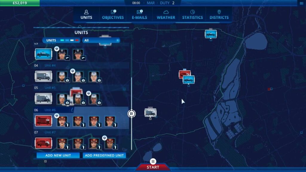 Controle também suas unidades. Cada pessoa tem suas próprias habilidades.