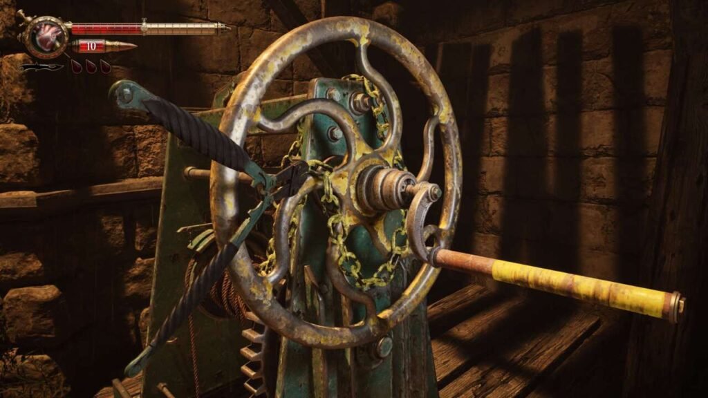 Correntes pintadas de amarelo em Crisol