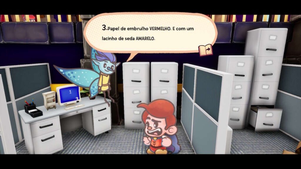 No escritório encontramos várias missões secundárias