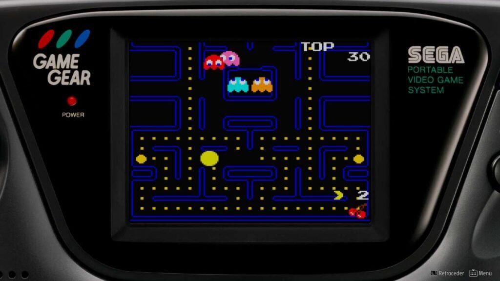 Game Gear com Pac-Man