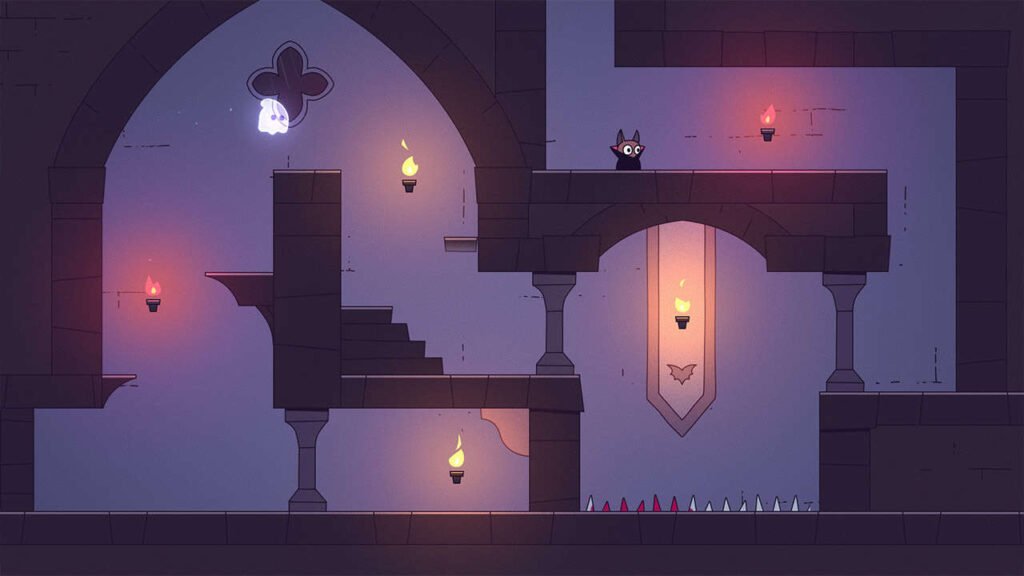 Cena do protagonista vampiresco na fase