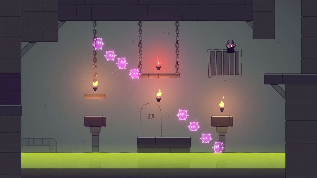 Cena com inimigos mortais em rosa