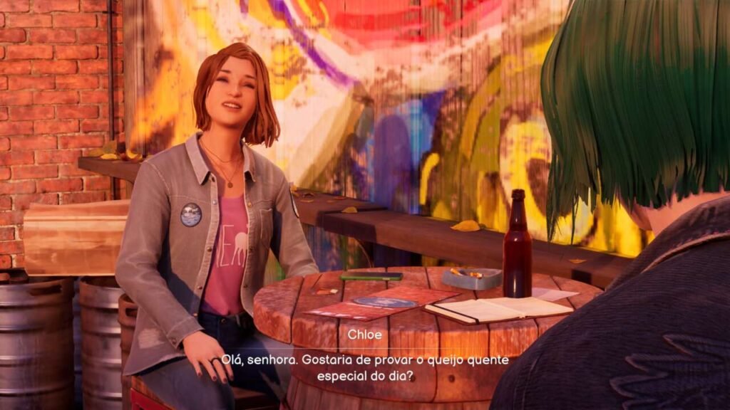 Cutscene com Max e Chloe