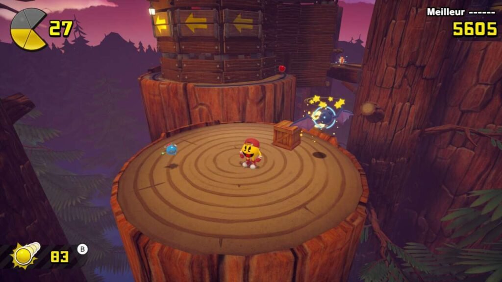 Cena de co-op com robô paralizando o inimigo