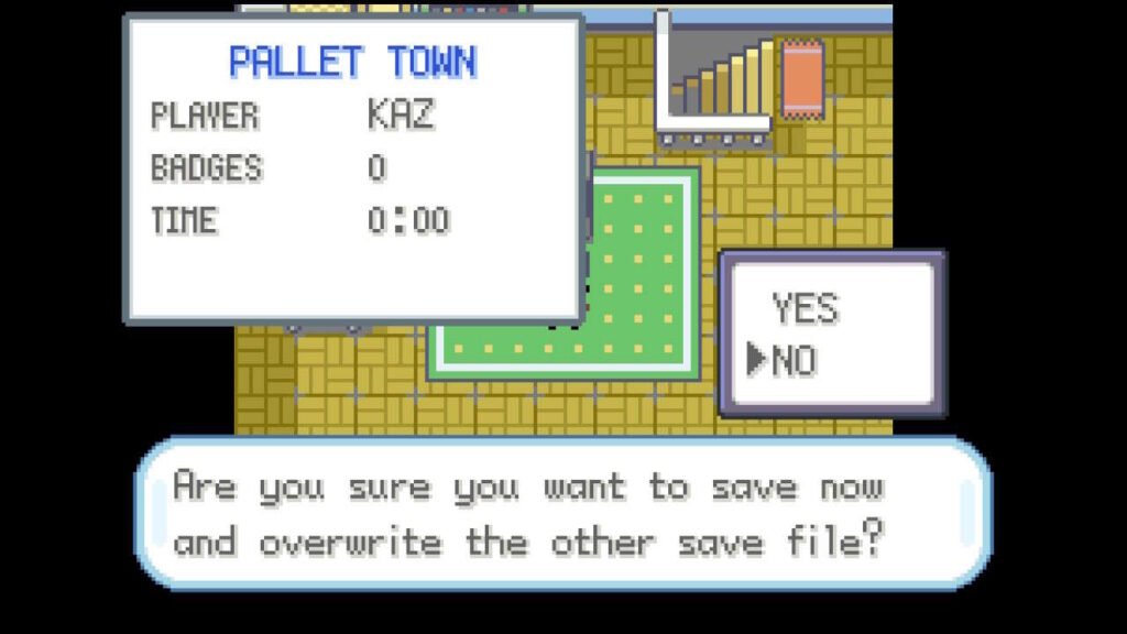 Cena de menu aberto com Save Game selecionado