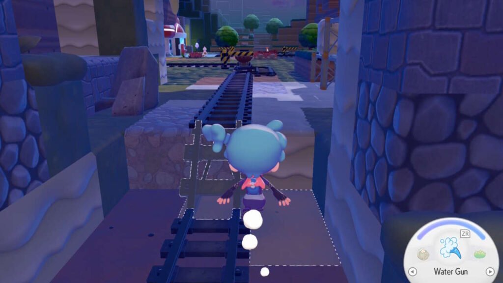 Essa área já sugere caminhos de trilhos, mas você pode fazer os próprios onde quiser