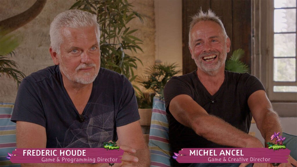 Cena de entrevista com criadores de Rayman