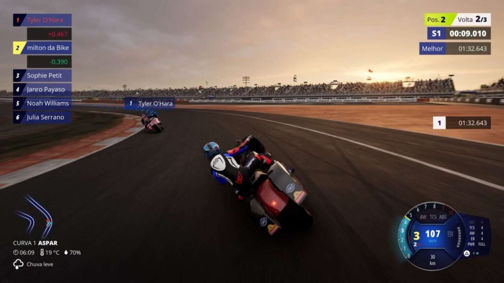 Gameplay de Ride 6