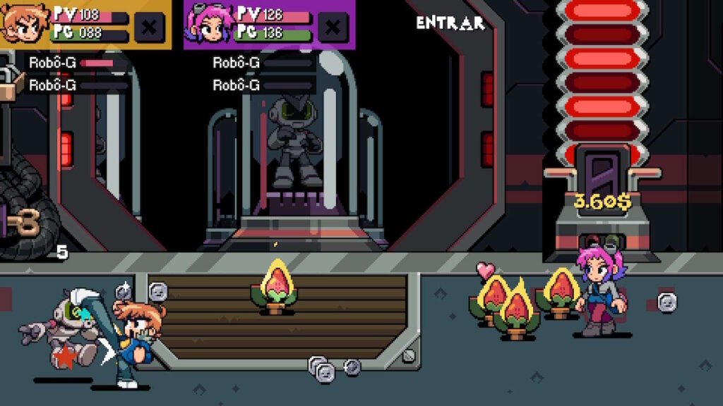 Momento em que flores de poder caem no chão