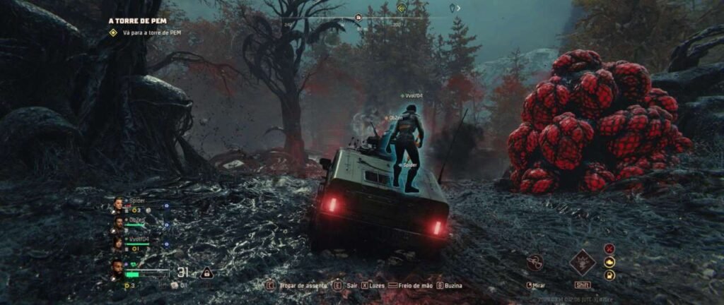 Dirigindo em Toxic Commando