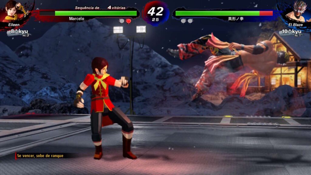 Cada adversário vem também com a roupa que o jogador usa no online