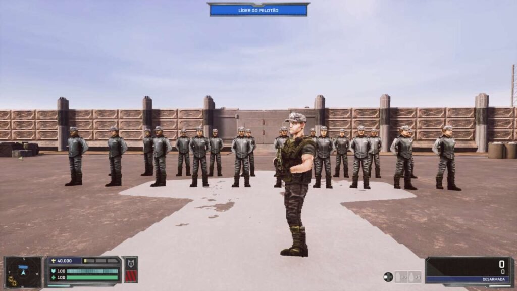 Seu pelotão o espera.