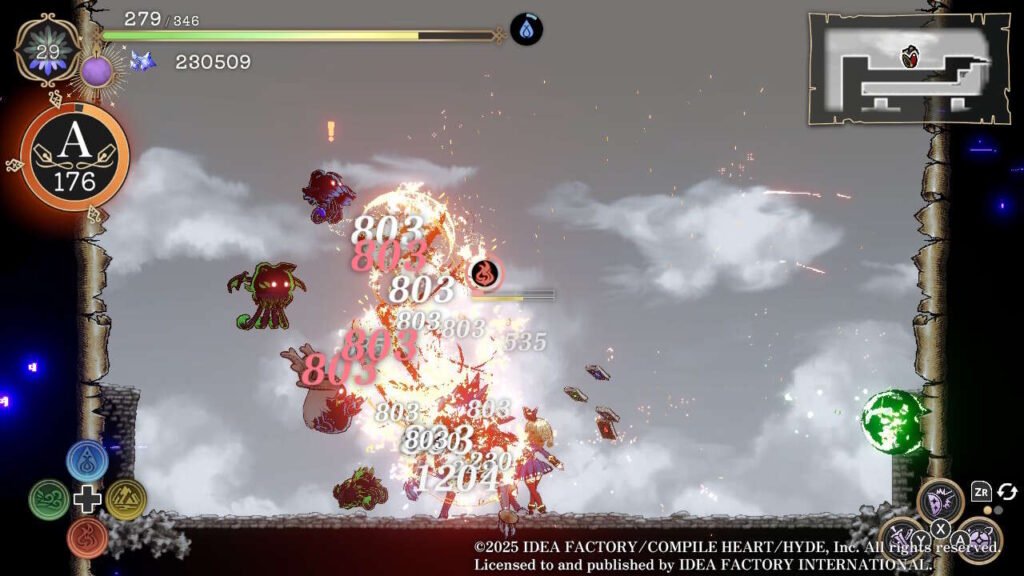 E o jogo incentiva utilizar vários ataques ao mesmo tempo, criando bônus de dano