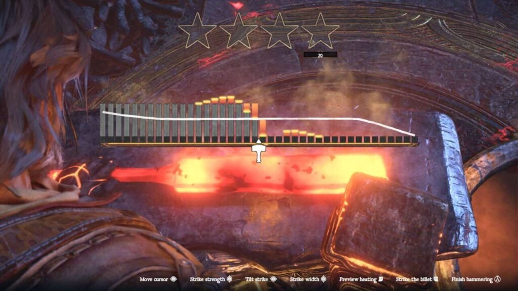 Momento de forja de arma nova