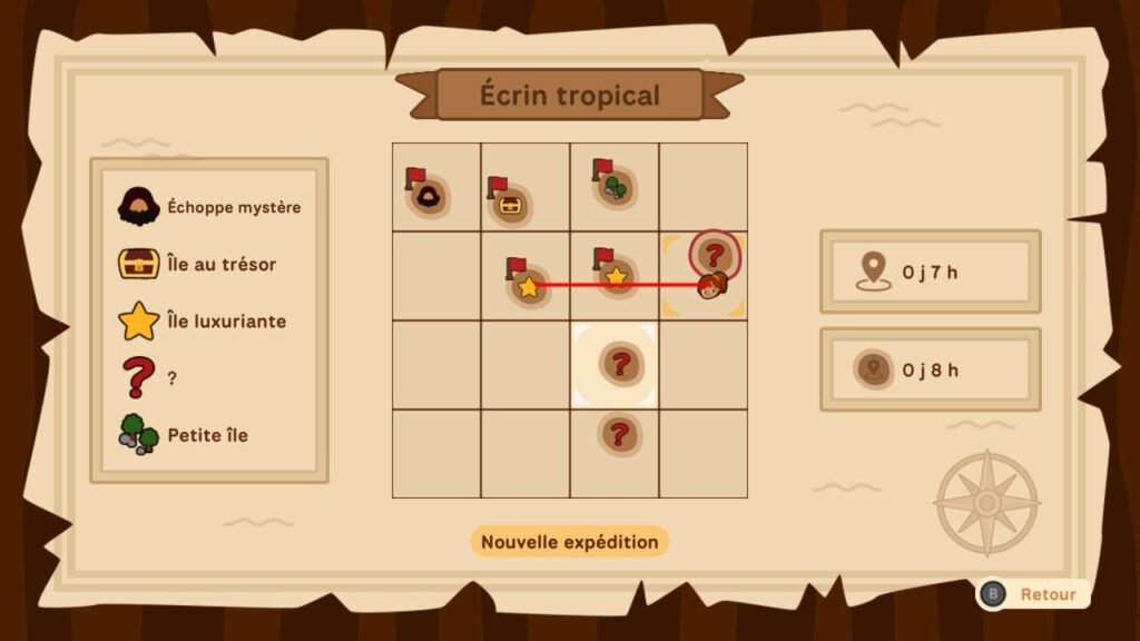 Cena de navegação entre ilhas