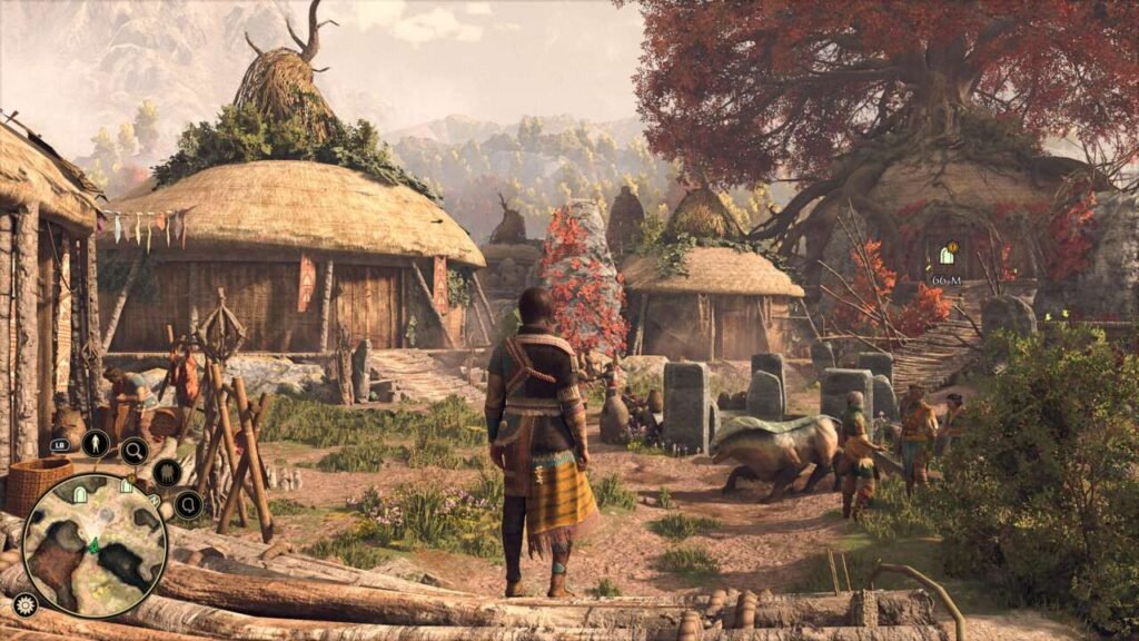 Explorando a nossa aldeia em Teer Fradee.