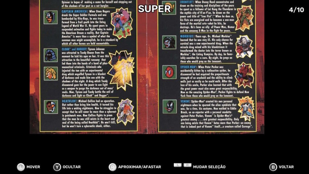 Os manuais dos jogos deveriam ser facilmente acessíveis durante a gameplay