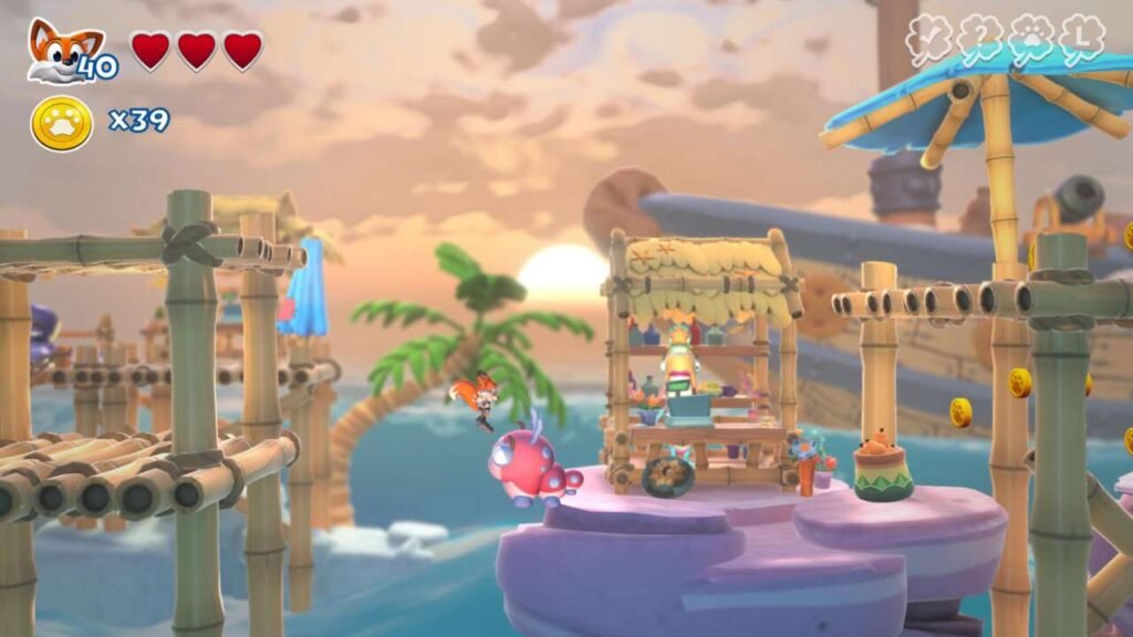 As fases 2D possuem o mesmo tanto de colecionáveis