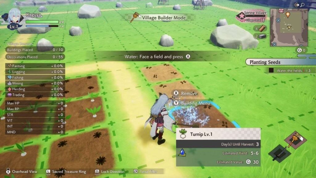 Rune Factory: Guardians of Azuma fazendinha