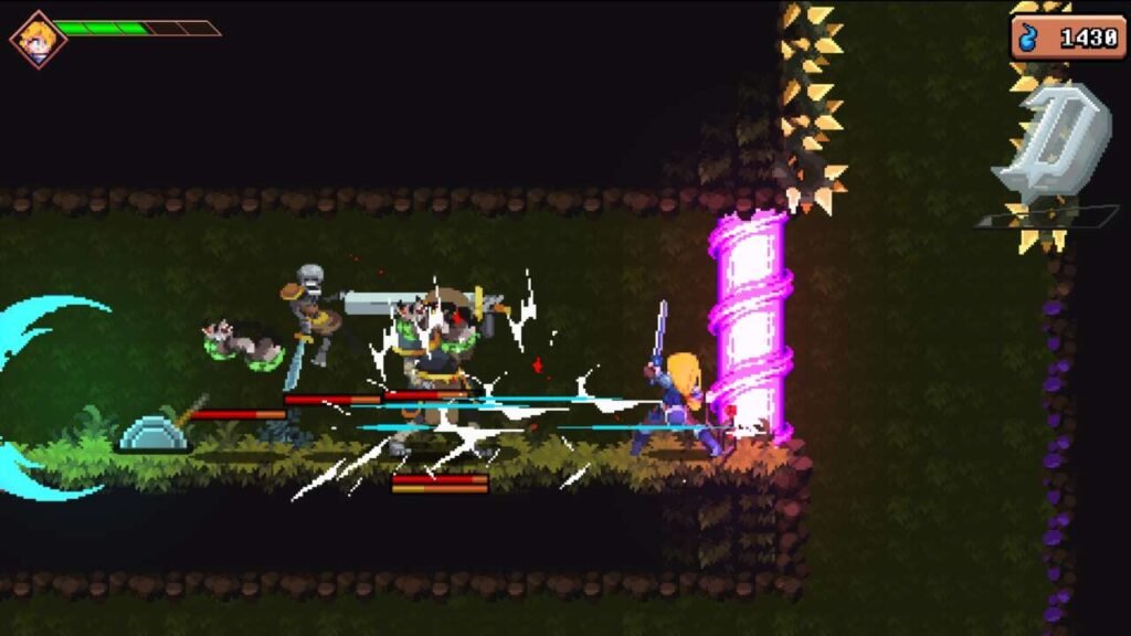 O jogo não chega a perder desempenho ao acumular inimigos na tela