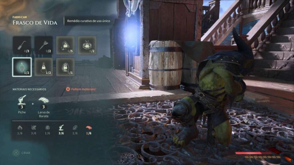 Crafting é uma das melhores mecânicas existentes aqui, já o stealth em si...