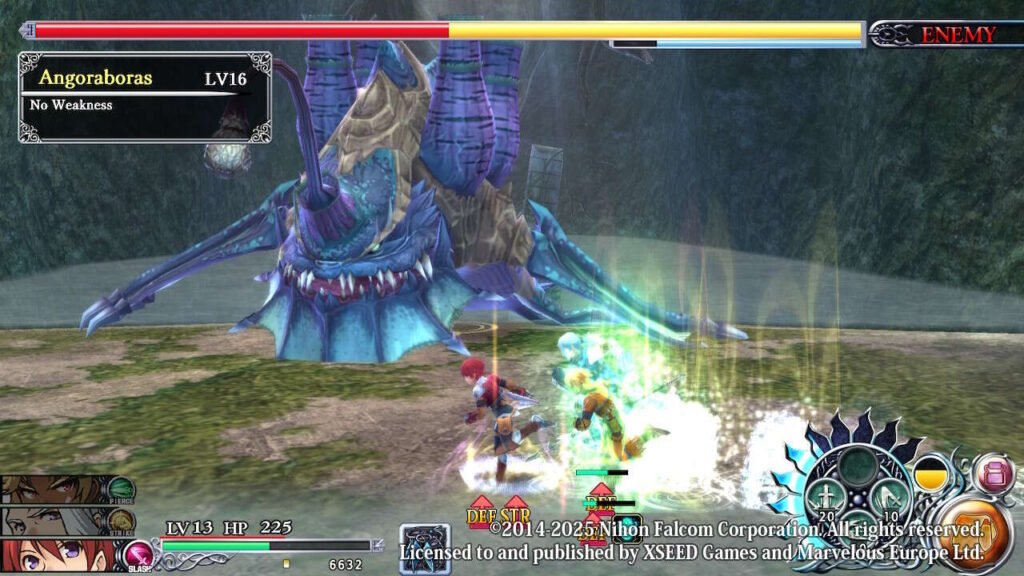 Alguns monstros nos cenários também podem ser desafiadores, estando vários níveis acima da equipe