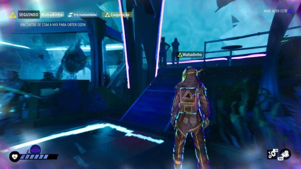 O jogador usa sua habilidade de rever o passado, para poder saber com o outro jogador se comportou naquela situação.