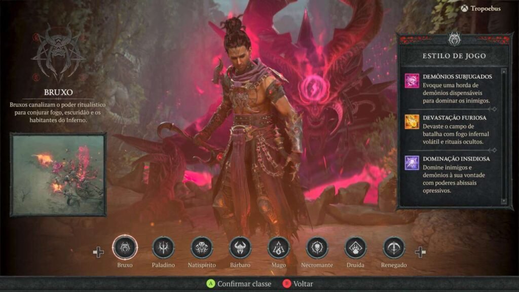 O Bruxo é a nova classe jogável de Lord of Hatred.