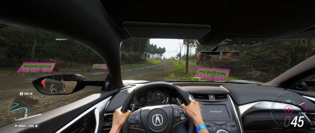 Câmera em primeira pessoa de Forza Horizon 6
