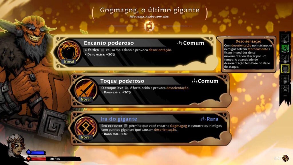 Cena de escolha do boost temporário
