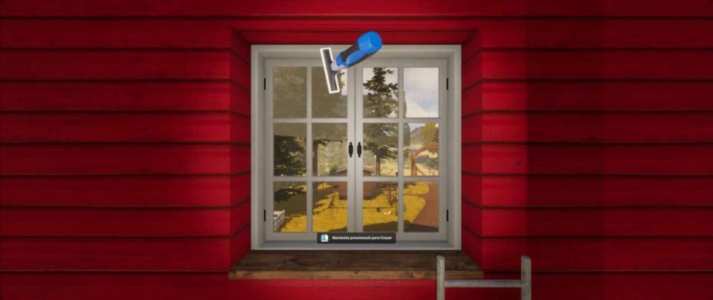 Limpando janela em House Flipper