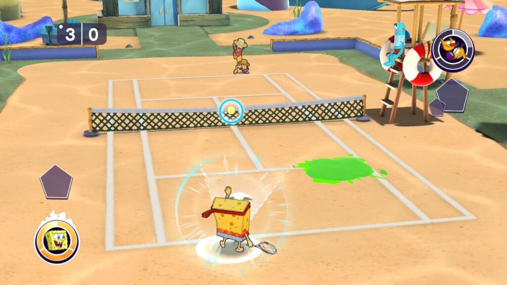 Cena de saque do Bob Esponja