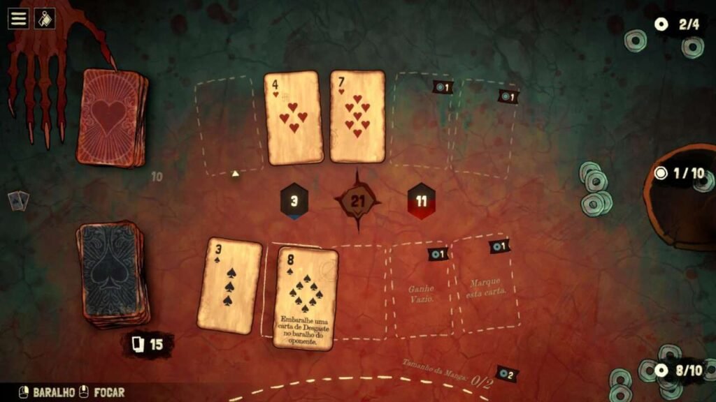 Construa seu deck de cartas e conquiste sua liberdade.