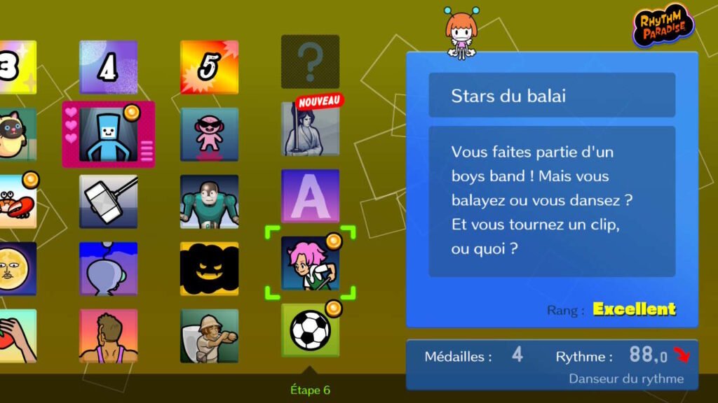 Cena de lista e minigames