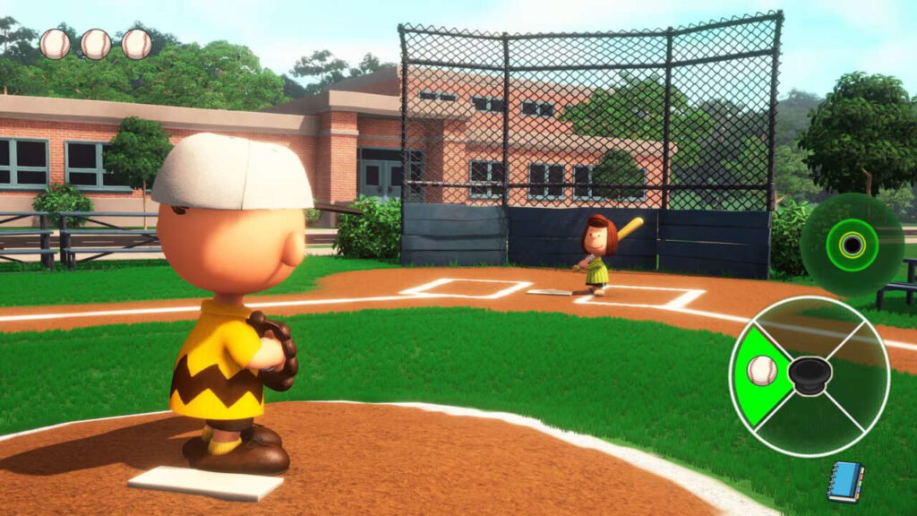 Cena de mini game de Baseball