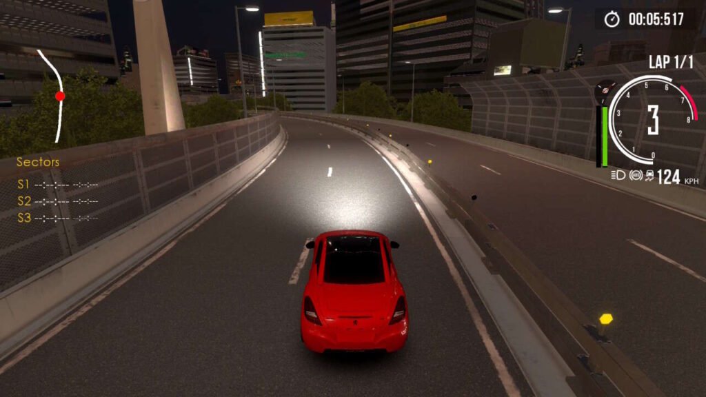 Cena de corrida noturna