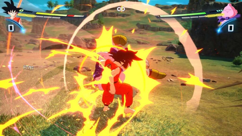 Cena com Goku jovem da saga Z