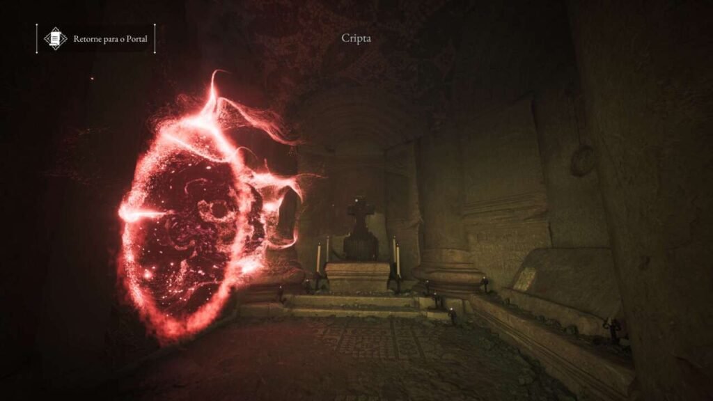 Um portal dimensional aberto, no porão da casa