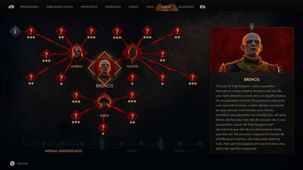A corte vampírica que domina o vale.