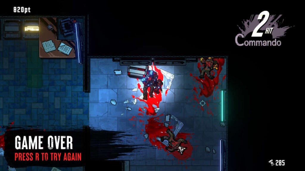 Cena de morte do personagem principal