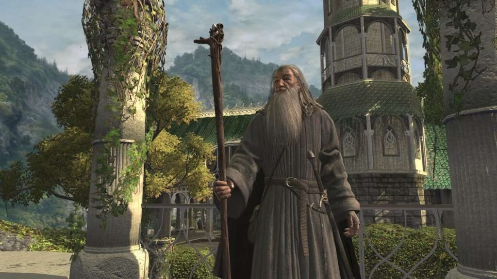 imagem de Gandalf no game