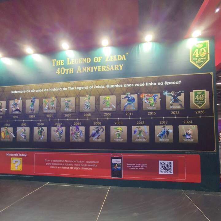 Mural celebrando o aniversário de The Legend of Zelda