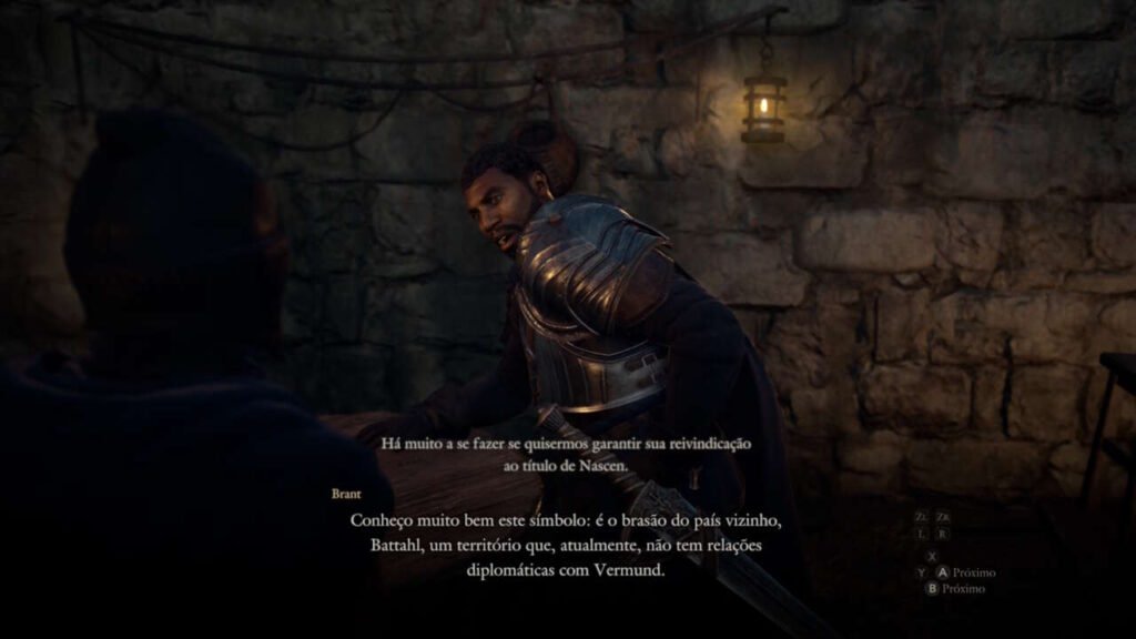 Brant fornece as principais missões do jogo, que avançam a história