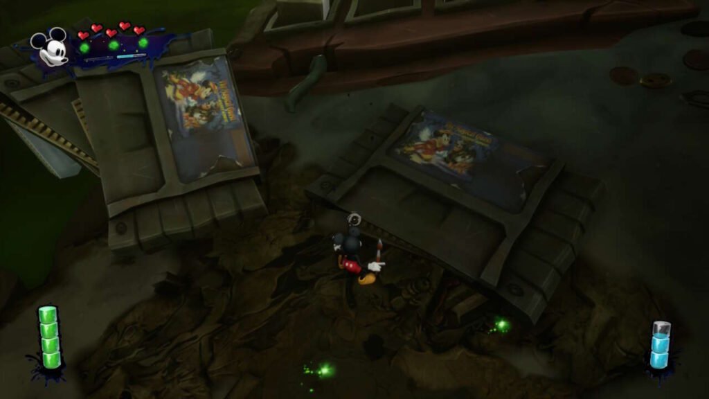 imagem do jogo com cartuchos do jogo do Mickey para o Super Nintendo