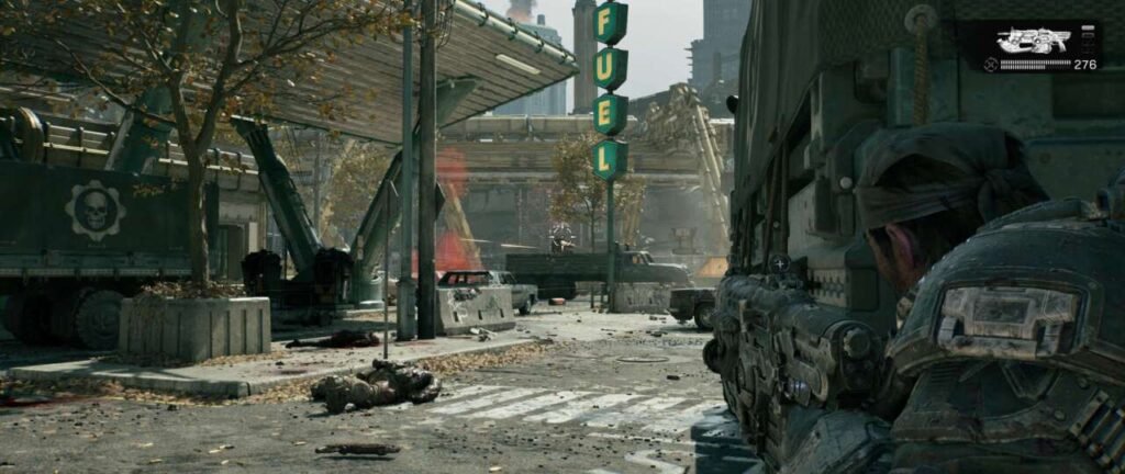 Tiro em Gears of War E-Day