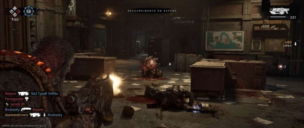Gameplay do online de E-Day